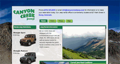 Desktop Screenshot of canyoncreekjeep.com